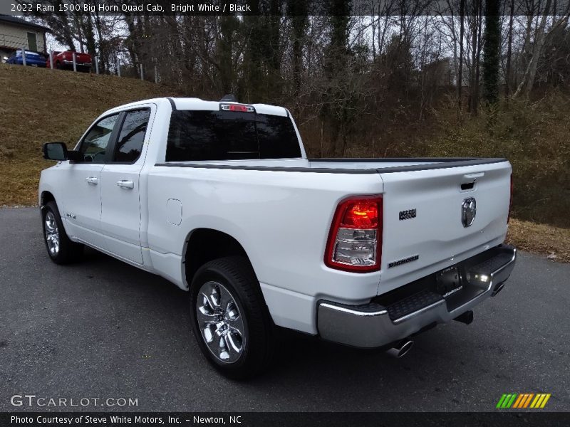 Bright White / Black 2022 Ram 1500 Big Horn Quad Cab