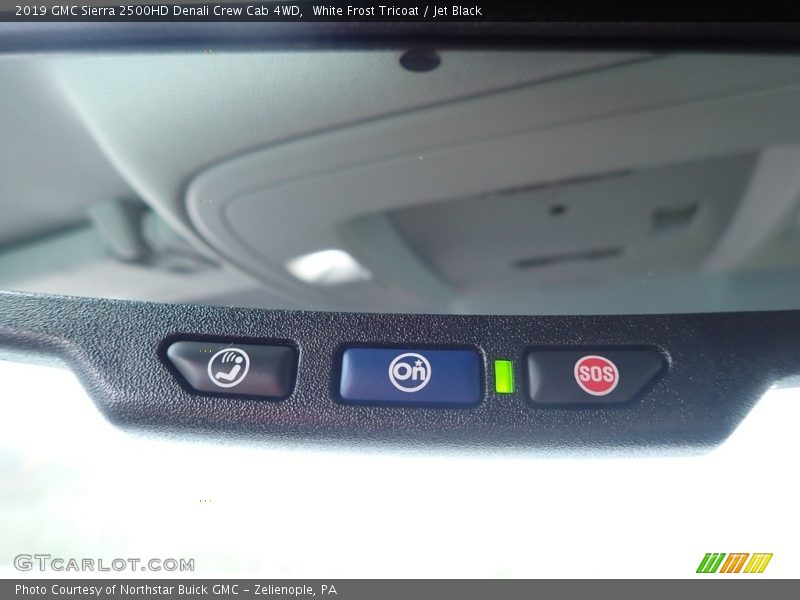 White Frost Tricoat / Jet Black 2019 GMC Sierra 2500HD Denali Crew Cab 4WD