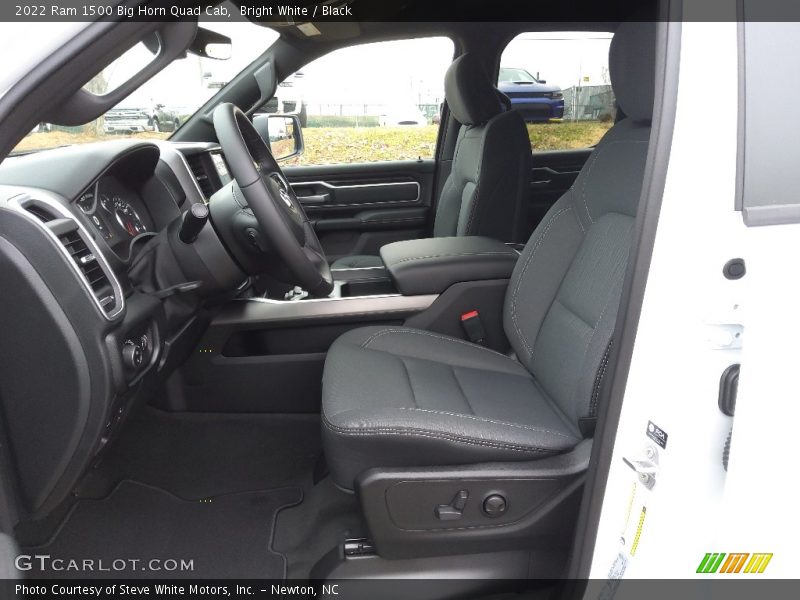 Bright White / Black 2022 Ram 1500 Big Horn Quad Cab