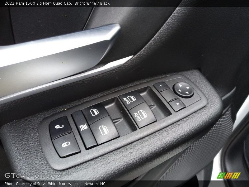 Bright White / Black 2022 Ram 1500 Big Horn Quad Cab