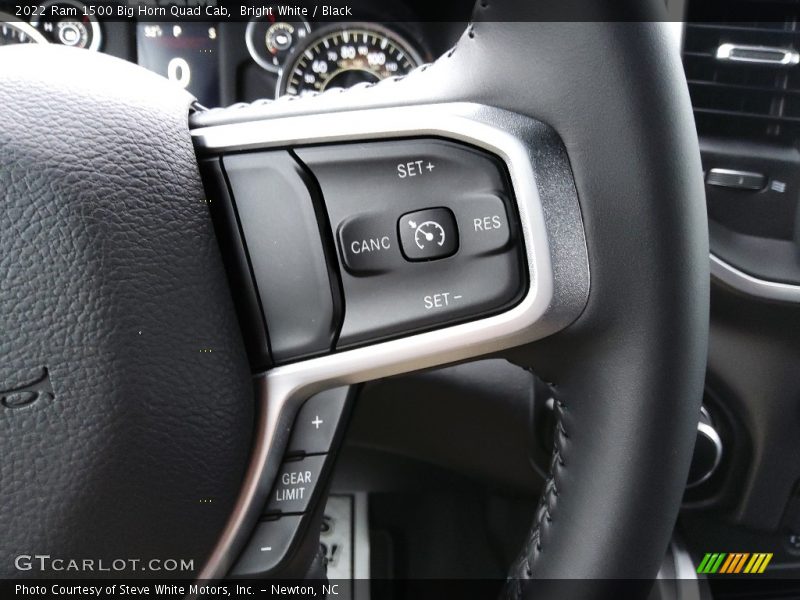 Bright White / Black 2022 Ram 1500 Big Horn Quad Cab