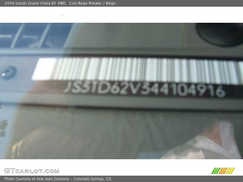 Cool Beige Metallic / Beige 2004 Suzuki Grand Vitara EX 4WD