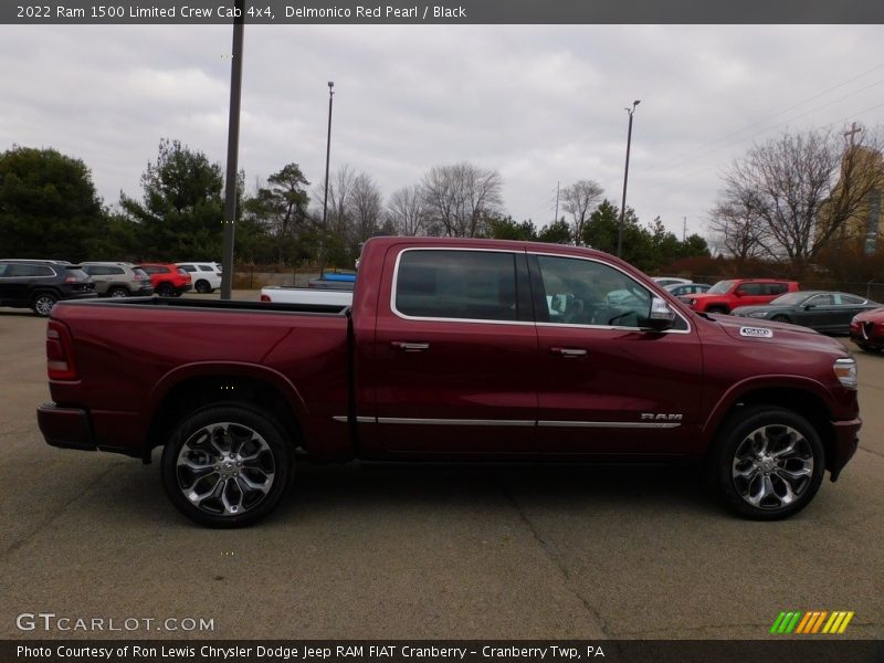 Delmonico Red Pearl / Black 2022 Ram 1500 Limited Crew Cab 4x4