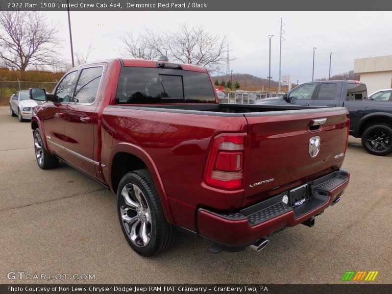 Delmonico Red Pearl / Black 2022 Ram 1500 Limited Crew Cab 4x4