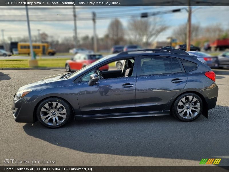 Dark Gray Metallic / Black 2016 Subaru Impreza 2.0i Sport Premium