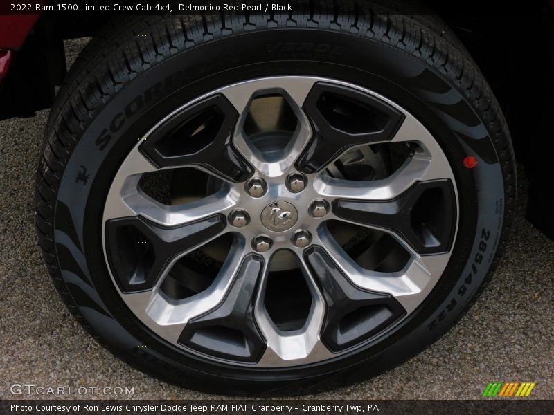Delmonico Red Pearl / Black 2022 Ram 1500 Limited Crew Cab 4x4