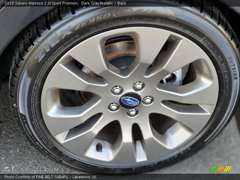 Dark Gray Metallic / Black 2016 Subaru Impreza 2.0i Sport Premium