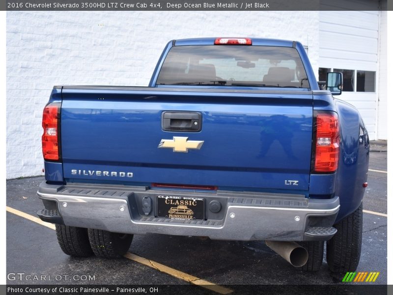 Deep Ocean Blue Metallic / Jet Black 2016 Chevrolet Silverado 3500HD LTZ Crew Cab 4x4