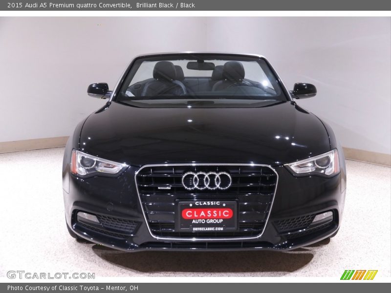 Brilliant Black / Black 2015 Audi A5 Premium quattro Convertible