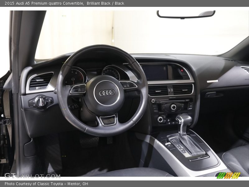 Brilliant Black / Black 2015 Audi A5 Premium quattro Convertible