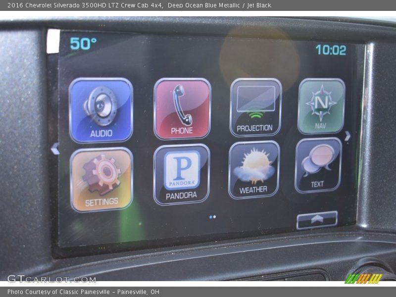 Deep Ocean Blue Metallic / Jet Black 2016 Chevrolet Silverado 3500HD LTZ Crew Cab 4x4