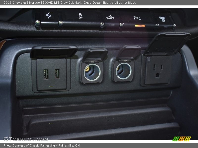 Deep Ocean Blue Metallic / Jet Black 2016 Chevrolet Silverado 3500HD LTZ Crew Cab 4x4