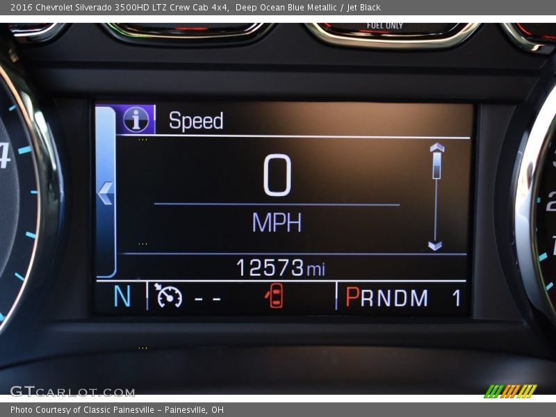 Deep Ocean Blue Metallic / Jet Black 2016 Chevrolet Silverado 3500HD LTZ Crew Cab 4x4