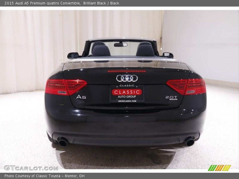 Brilliant Black / Black 2015 Audi A5 Premium quattro Convertible