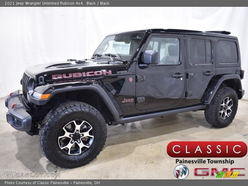 Black / Black 2021 Jeep Wrangler Unlimited Rubicon 4x4