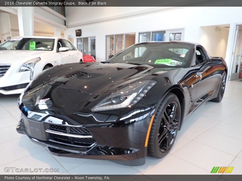 Black / Jet Black 2016 Chevrolet Corvette Stingray Coupe