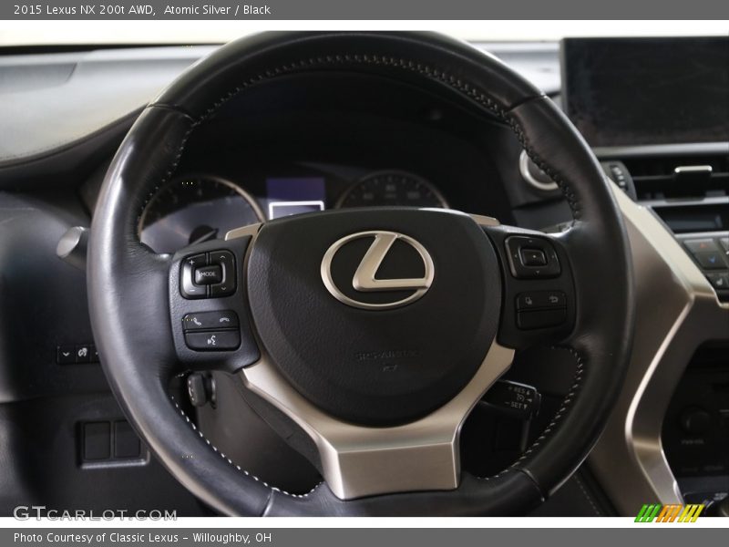 Atomic Silver / Black 2015 Lexus NX 200t AWD