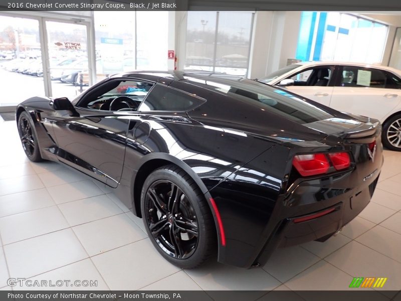 Black / Jet Black 2016 Chevrolet Corvette Stingray Coupe