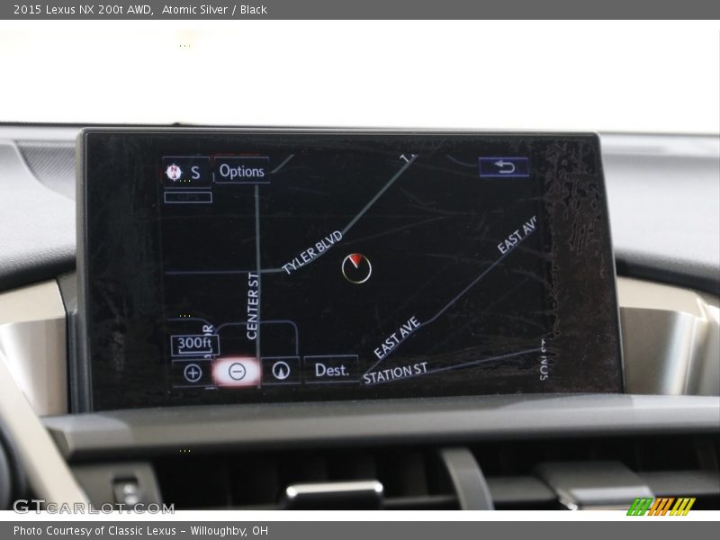Atomic Silver / Black 2015 Lexus NX 200t AWD