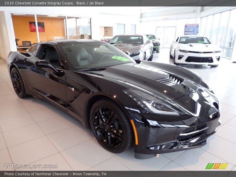 Black / Jet Black 2016 Chevrolet Corvette Stingray Coupe