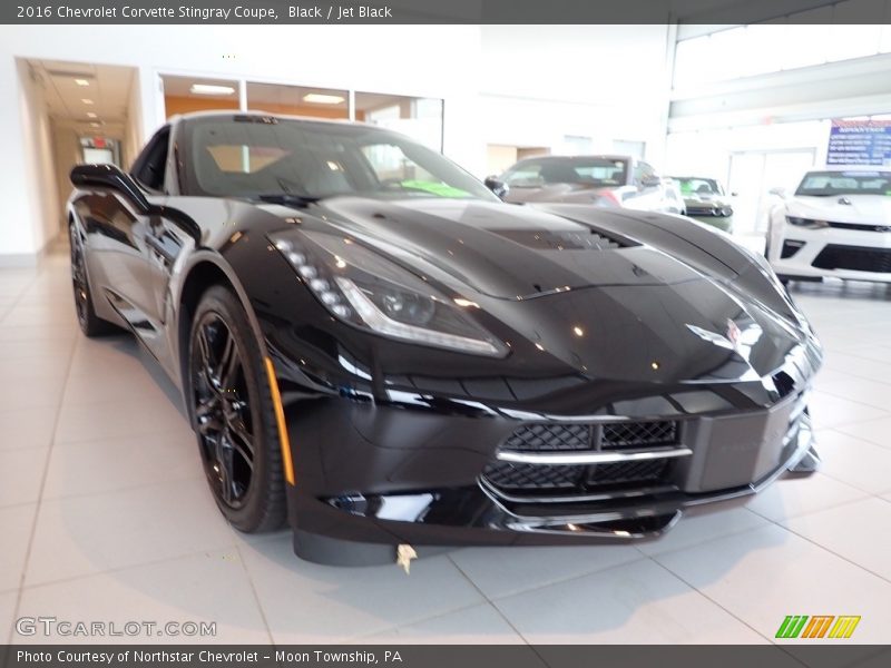 Black / Jet Black 2016 Chevrolet Corvette Stingray Coupe
