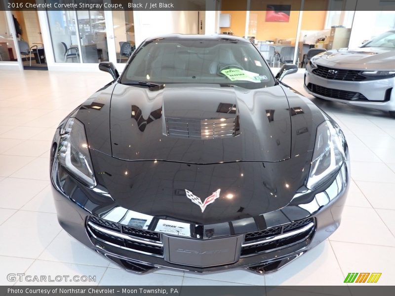 Black / Jet Black 2016 Chevrolet Corvette Stingray Coupe