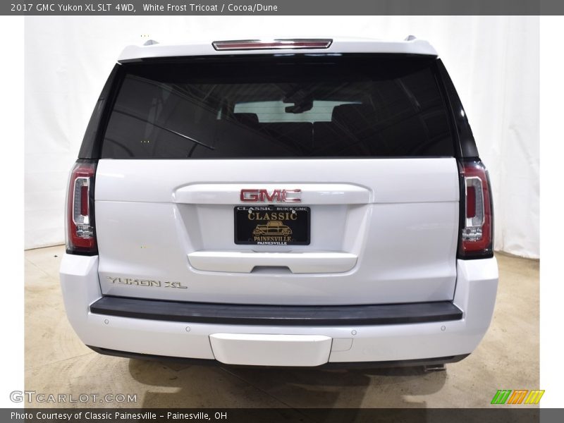 White Frost Tricoat / Cocoa/Dune 2017 GMC Yukon XL SLT 4WD