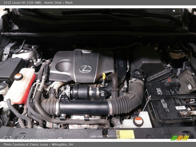Atomic Silver / Black 2015 Lexus NX 200t AWD