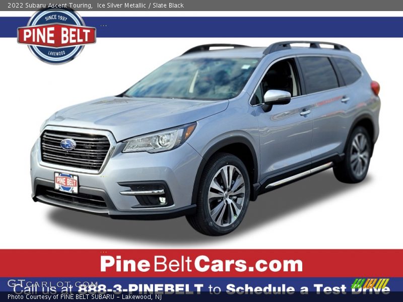 Ice Silver Metallic / Slate Black 2022 Subaru Ascent Touring