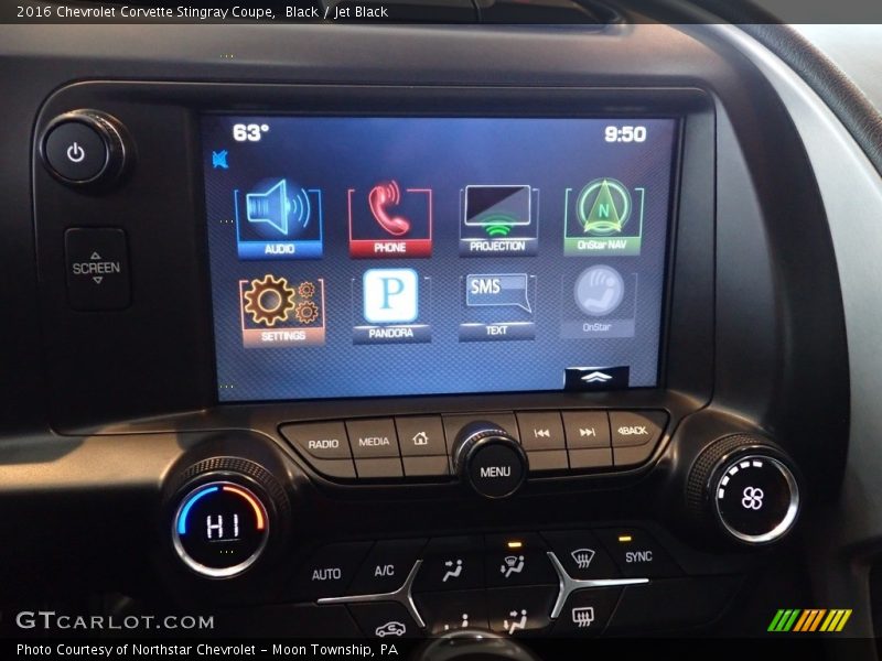 Black / Jet Black 2016 Chevrolet Corvette Stingray Coupe