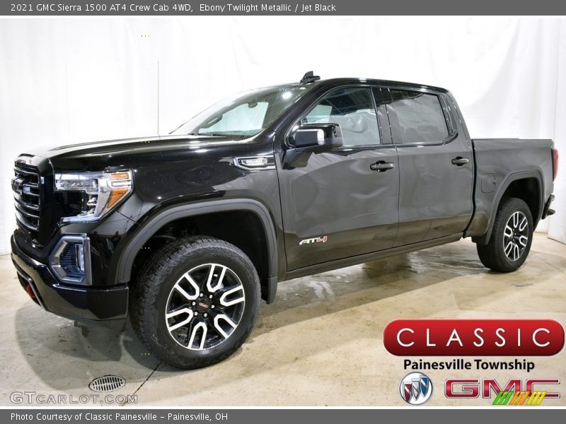 Ebony Twilight Metallic / Jet Black 2021 GMC Sierra 1500 AT4 Crew Cab 4WD