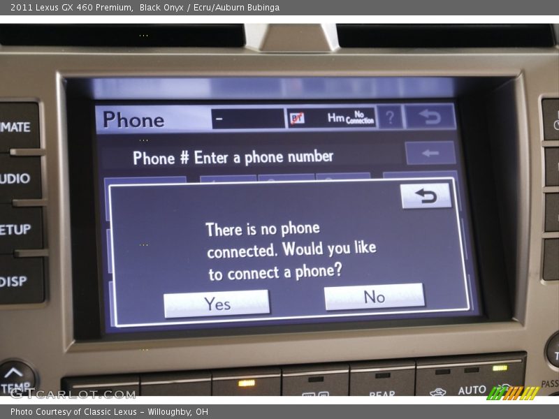 Black Onyx / Ecru/Auburn Bubinga 2011 Lexus GX 460 Premium