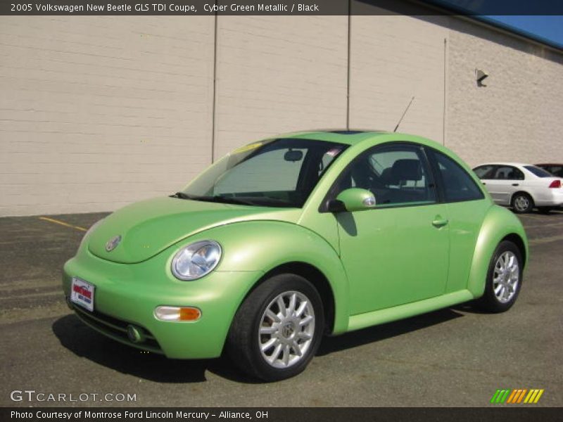 Cyber Green Metallic / Black 2005 Volkswagen New Beetle GLS TDI Coupe