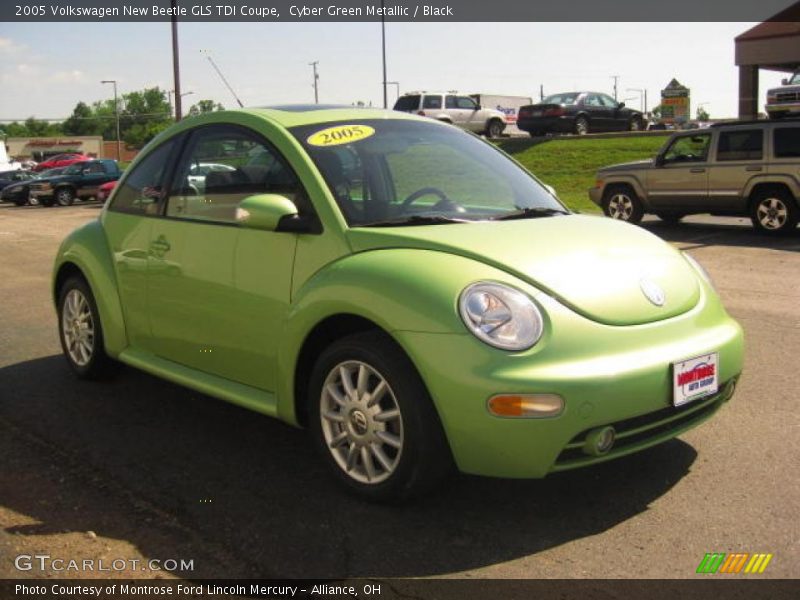 Cyber Green Metallic / Black 2005 Volkswagen New Beetle GLS TDI Coupe