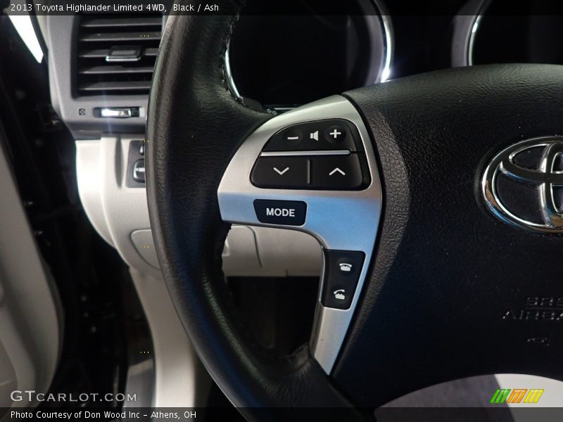 Black / Ash 2013 Toyota Highlander Limited 4WD