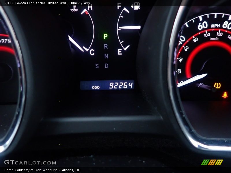 Black / Ash 2013 Toyota Highlander Limited 4WD