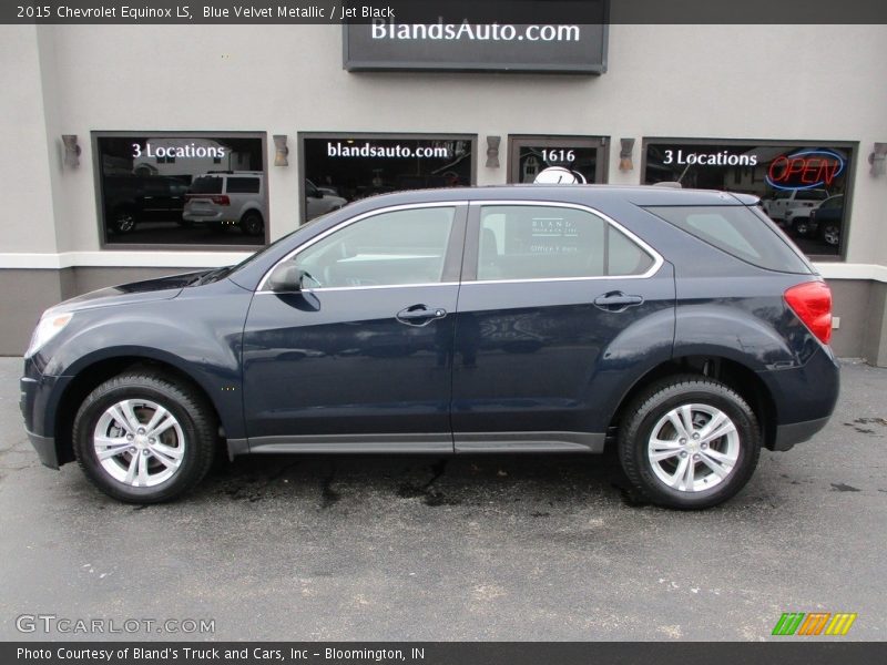 Blue Velvet Metallic / Jet Black 2015 Chevrolet Equinox LS