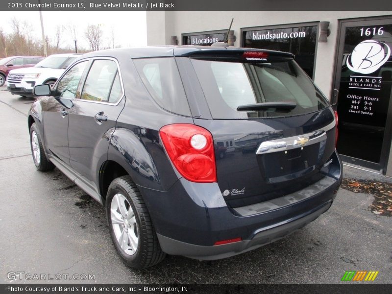 Blue Velvet Metallic / Jet Black 2015 Chevrolet Equinox LS