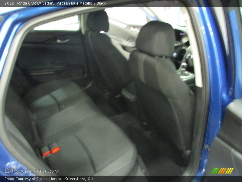 Aegean Blue Metallic / Black 2018 Honda Civic LX Sedan