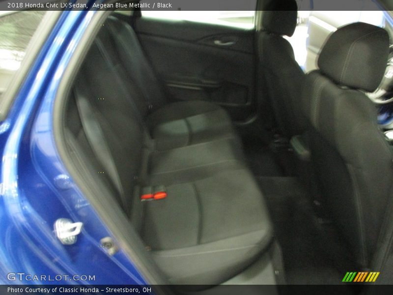 Aegean Blue Metallic / Black 2018 Honda Civic LX Sedan