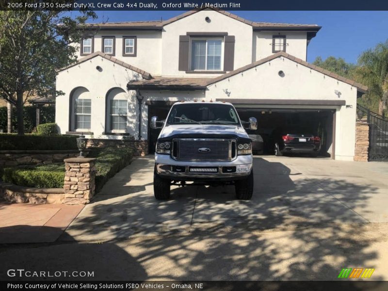 Oxford White / Medium Flint 2006 Ford F350 Super Duty XL Crew Cab 4x4 Dually
