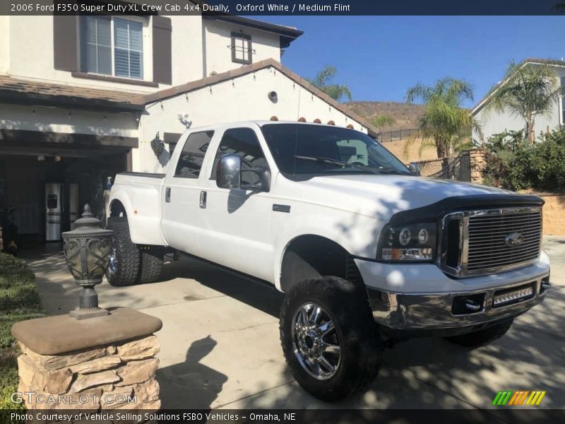 Oxford White / Medium Flint 2006 Ford F350 Super Duty XL Crew Cab 4x4 Dually