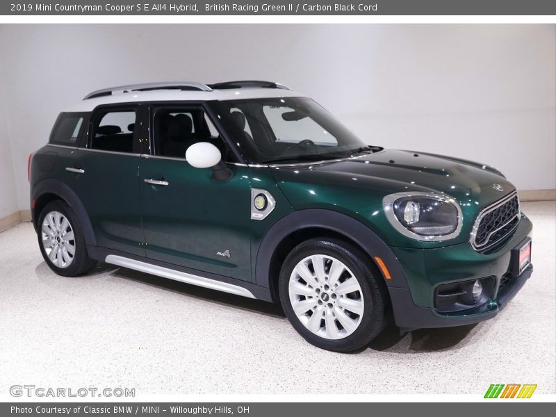 British Racing Green II / Carbon Black Cord 2019 Mini Countryman Cooper S E All4 Hybrid