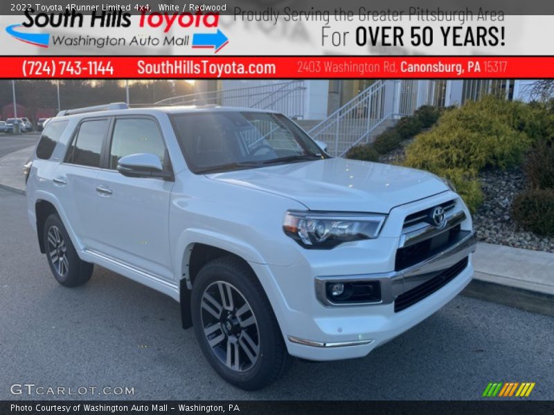White / Redwood 2022 Toyota 4Runner Limited 4x4