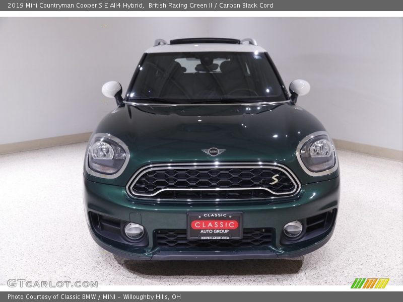 British Racing Green II / Carbon Black Cord 2019 Mini Countryman Cooper S E All4 Hybrid