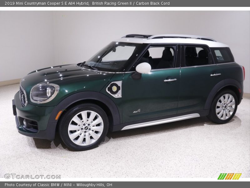 British Racing Green II / Carbon Black Cord 2019 Mini Countryman Cooper S E All4 Hybrid