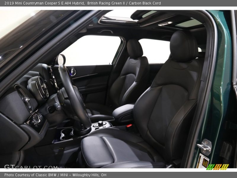 British Racing Green II / Carbon Black Cord 2019 Mini Countryman Cooper S E All4 Hybrid