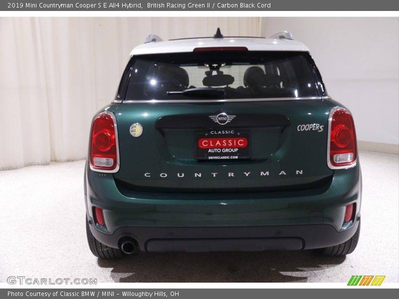 British Racing Green II / Carbon Black Cord 2019 Mini Countryman Cooper S E All4 Hybrid