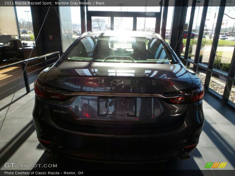 Machine Gray Metallic / Black 2021 Mazda Mazda6 Sport