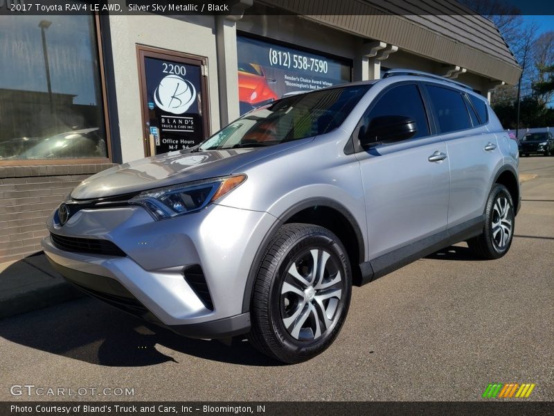 Silver Sky Metallic / Black 2017 Toyota RAV4 LE AWD